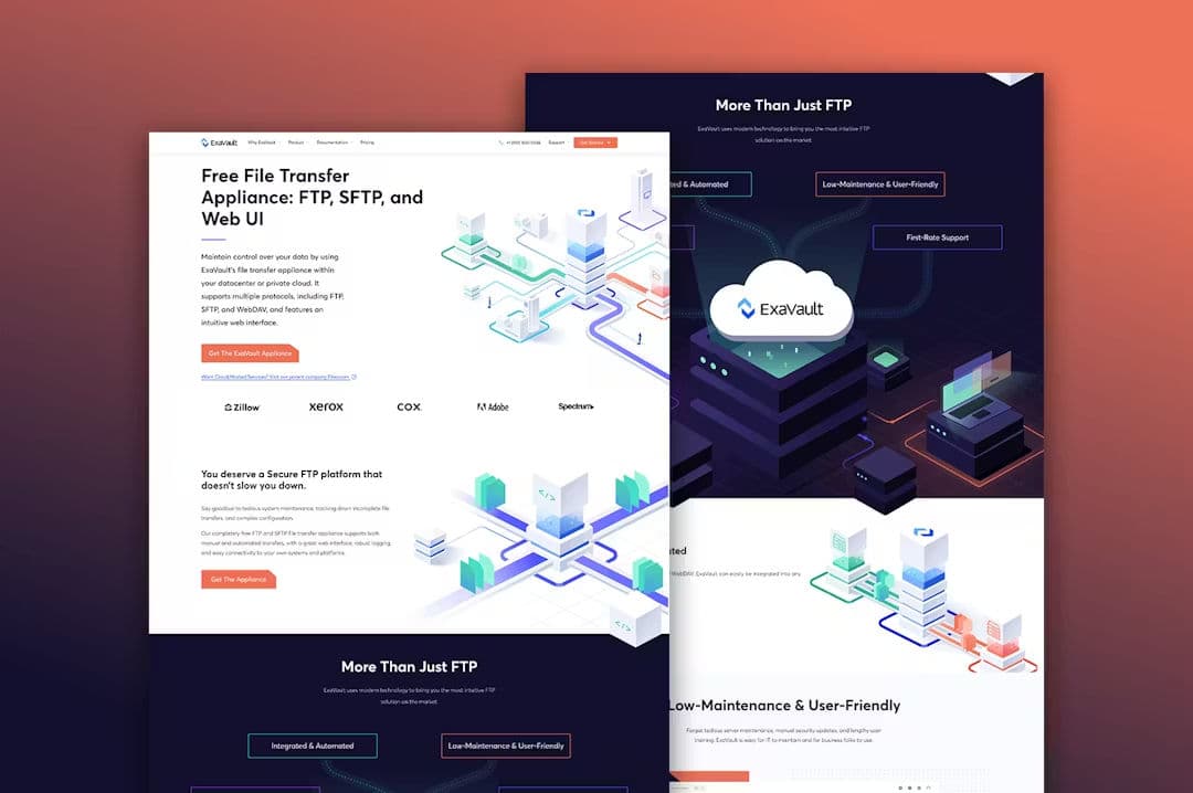 Exavault Website